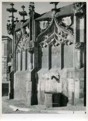 Gotischer Brunnen, Kuttenberg, Tschechien, Böhmen und Mähren