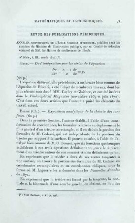Annales Scientifiques de I' Ècole Normale supérieure