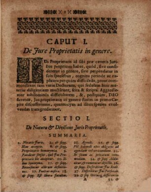 Tractatus Juridicus De Jure Proprietatis : Ad Librum III. Decretalium, Et Concordantes Titulos Ex Jure Civili