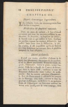 Chapitre III. Moyens d`encourager l`agriculture.