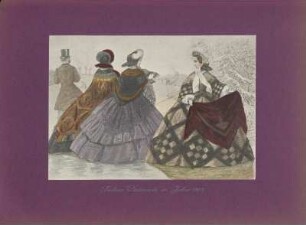 Berliner Wintermode im Jahre 1862