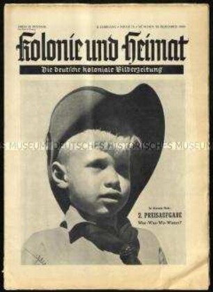 Kolonialzeitung Kolonie und Heimat, Jahrgang 2, 1938