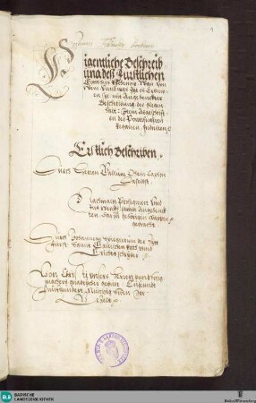 Chronik von Reichenau - Cod. Karlsruhe 1303