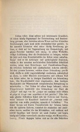 Ueber Lichen ruber : Inaug. Diss.