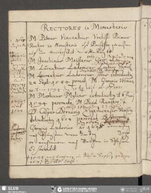 Rectores in Monasterio