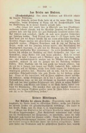 Aus Briefen von Wollenen.