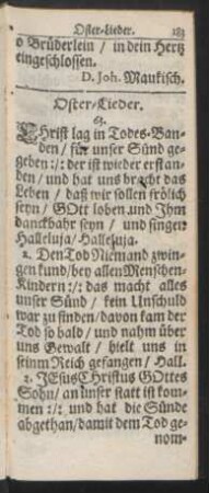 Oster-Lieder.