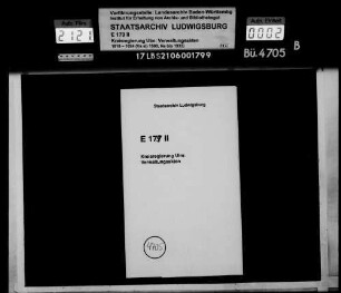 Versicherung von Mobilien des Staats gegen Feuergefahr (Berichte der Oberämter)