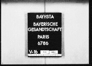 Clément, Alexandre, in Le Vésinet, Übersendung von bayerischen Briefmarken