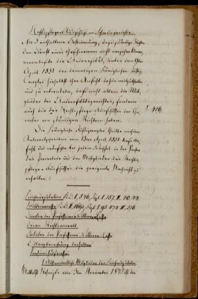 Kirchendeputation; Professorenwitwenkasse: Direktion, Rechtsanwalt, Statuten, Bilanzberechnung; Pensionshilfskasse