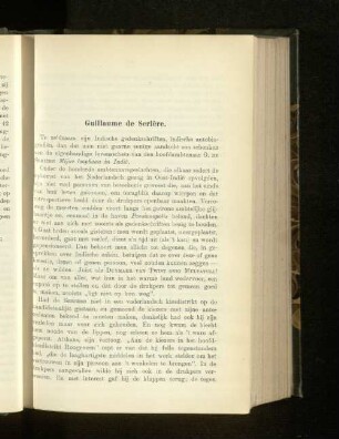 Guillaume de Serière, door S. Kalff.