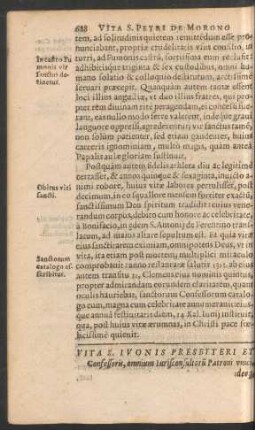 Vita S. Ivonis Presbyteri Et Confessoris ...