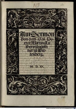 Ain Sermon von dem Bann