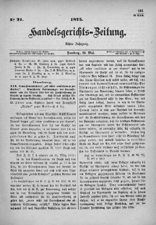No. 21. 22. Mai 1875