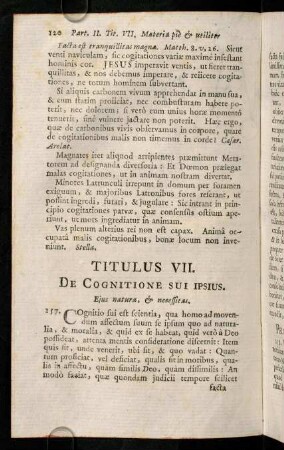 120-125, Titulus VII