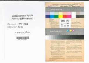 Entnazifizierung Paul Harmuth , geb. 08.11.1920 (Telefonistin)
