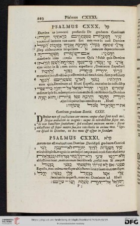(Psalmus CXXXI - CXL)