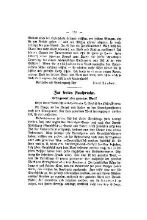 Zur freien Aussprache