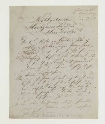 Brief von Auerbach & Comp. an Joseph Heller