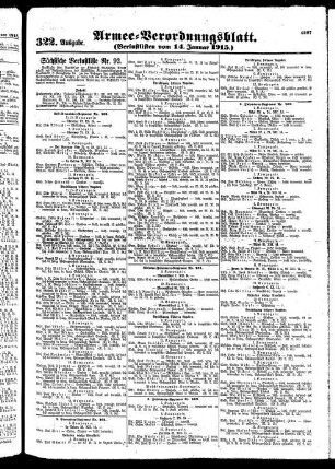 322.Ausgabe. Freitag, 14. Januar 1915