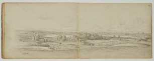 Landschaft mit Gehöft und Windmühle