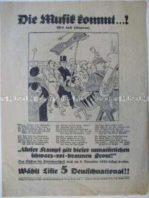 Flugschrift der DNVP zur Reichstagswahl 1932