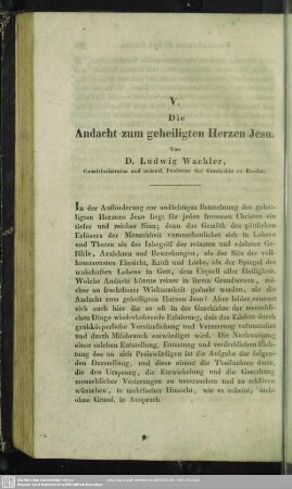 Die Andacht zum geheiligten Herzen Jesu