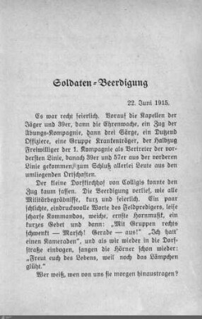 Soldaten-Beerdigung