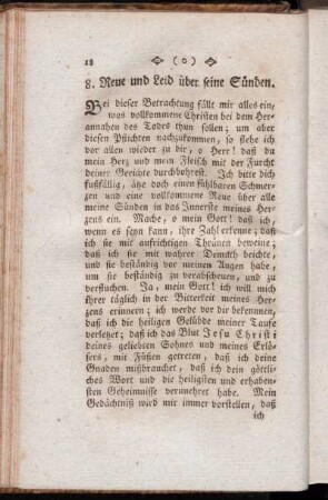 8. Reue und Leid über seine Sünden.