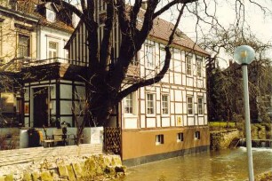 Blick auf den Wallgraben. Detmold. Wall. Papierabzug