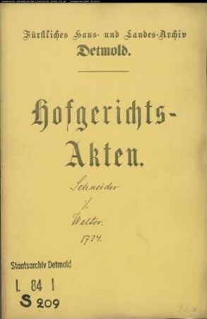 Schneider, Christoph auf der Breitenheide gegen Walter zu Hüntrup - Schuldforderung