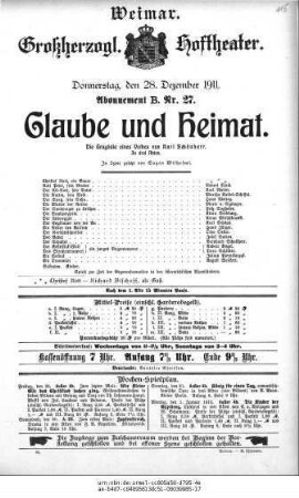 Glaube und Heimat
