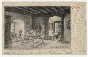 Postkarte von Friedrich Höch sen. an Hannah Höch. Coburg