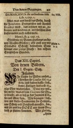 Das XIII. Capitel. Von denen Bildern