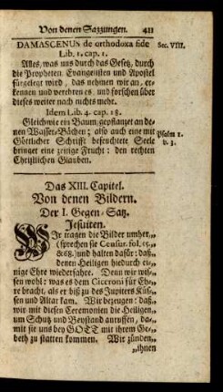 Das XIII. Capitel. Von denen Bildern
