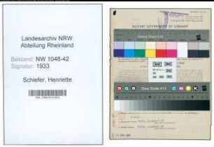 Entnazifizierung Henriette Schiefer , geb. 06.11.1909 (Versicherungsangestellte)