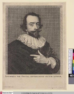 Anthonius van Opstal [Porträt des Malers Anton van Opstal; Antoon van Opstal; Portret van Anton van Opstal]