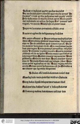 Hic autor ostendit quod imperativus multipliciter ponitur, nam primo ponitur imperative seu preceptive ut Ite in castellum...