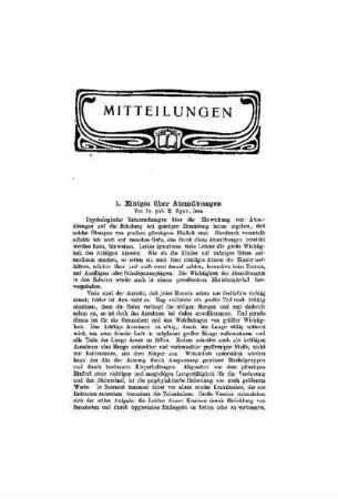 Einiges über Atemübungen