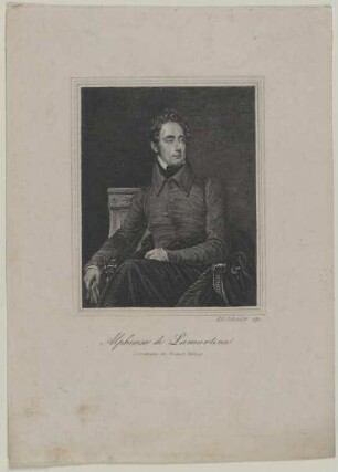 Bildnis des Alphonse de Lamartine