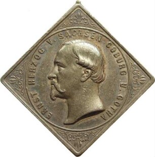 Herzog Ernst II. - 25 Jahre Deutscher Schützenbund in Gotha