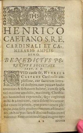 Benedicti Pererii Valentini, E Societate Iesv ... Commentariorvm Et Dispvtationvm In Genesim : continens historiam Mosis ab exordio mundi vsque ad Noëticum diluuium, septem libris explanatam. Adiecti sunt quatuor Indices ..., 1
