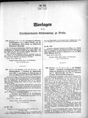Vorlagen für die Stadtverordneten-Versammlung zu Berlin (No. 33)