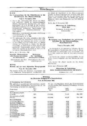 Mitteilung des Deutschen Pädagogischen Zentralinstituts : vom 10. November 1965