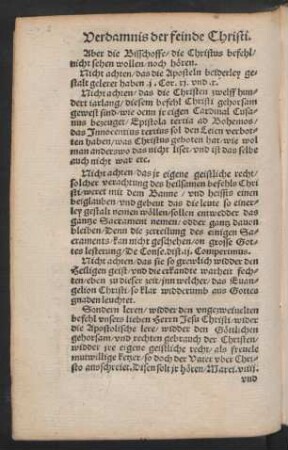Verdamnis der feinde Christi.