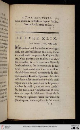 Lettre XLIX