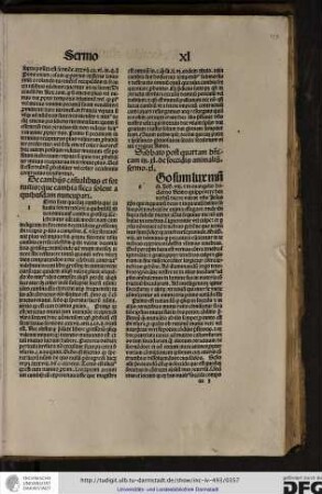 Sabbato post quartam dominicam in xl de soccidis animalium. Sermo xl.