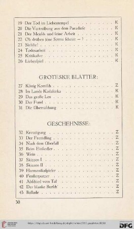 Geschehnisse (Nr. 32-54)