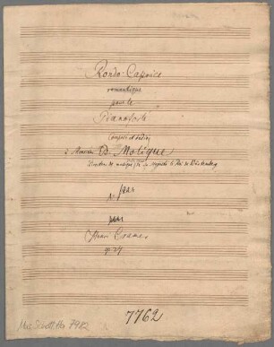 Rondo-Caprice romantique, Klavier, op. 27 - BSB Mus.Schott.Ha 7982