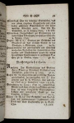 Rechtsgelahrtheit.